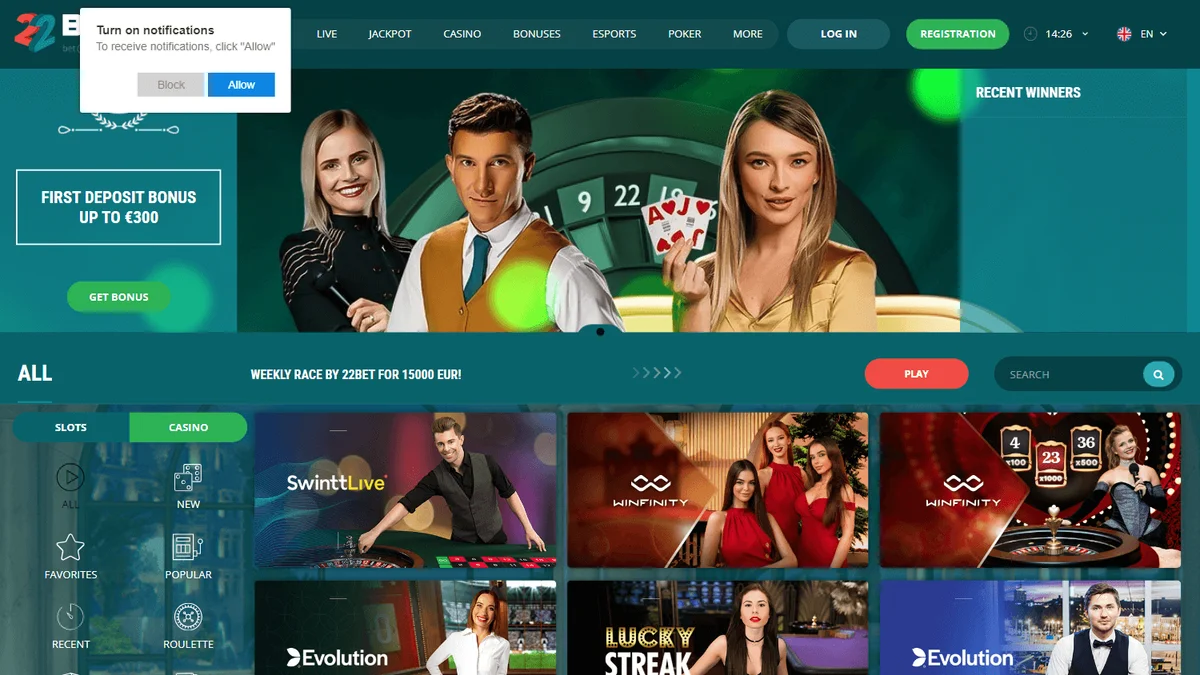 22bet Casino Review – Expert & Player ...