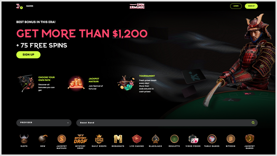 Spin Samurai Casino: Sharpen Your Skills, Claim Rewards